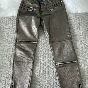 Zara Metallic Skinny Jeans